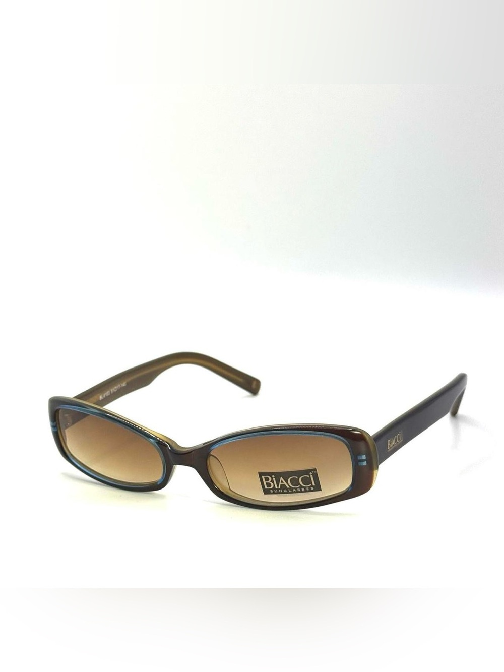 BL4103 BIACCI Sunglasses Brown/Blue Tint with Case & Cloth